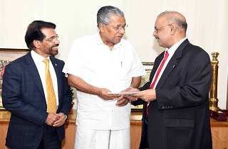 Dr. Muhammed Majeed , Chairman and Managing Director of Sami-Sabinsa Group Donated Rs 3 Crores to Kerala Chief Minister’s Distress Relief Fund