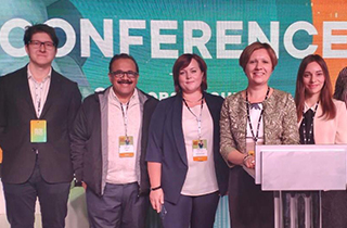 SN PRO Conference - From left – Mr.Maksim malykin – BD Manager Invita, Dr. Sarang Bani – Senior Advisor Sabinsa,  Ms. Natalia Novikova- Manager Tavi company, Ms. Jekaterine Kuikka – BD manager Marigot Ltd, Ms.  Irina Melnikova – Marketing Specialist – Invita trade Ltd.